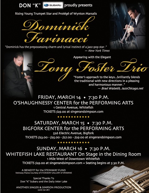 Dominick Farinacci with the Tony Foster Trio